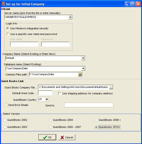 Initial Setup for SQLink - High5Wiki